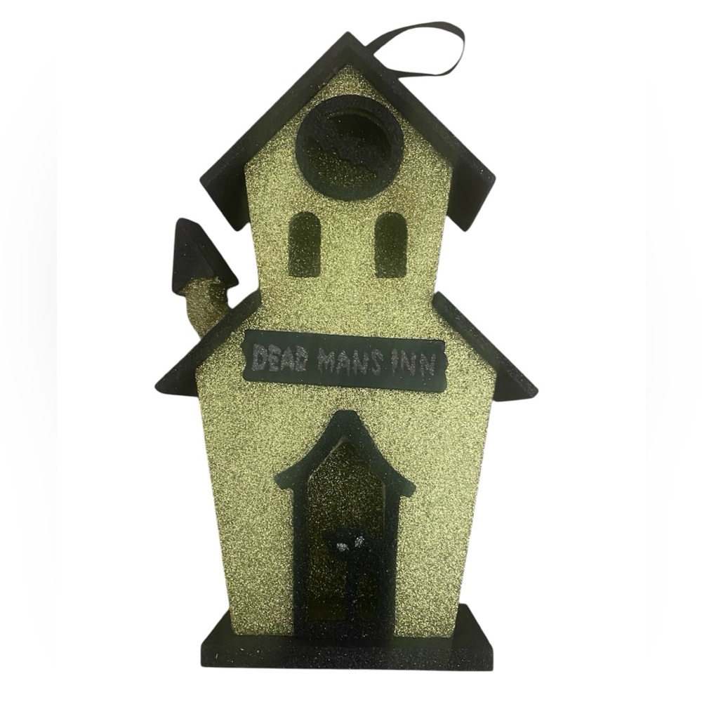 Glittery Haunted House Decor